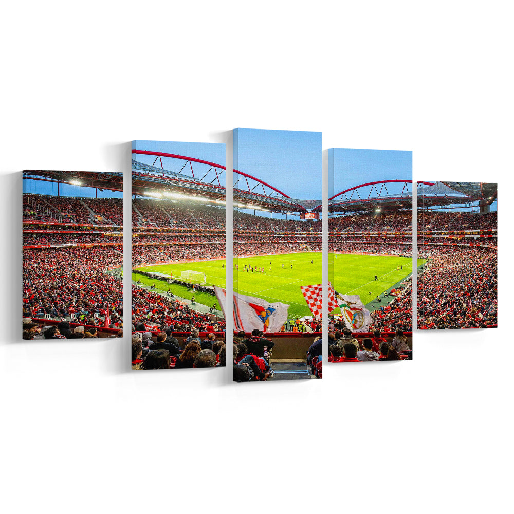Da Luz Estadio, Stadium Canvas, Sport Art, Gift for him, 5 Panel, Large Canvas, Canvas Print Wall Art