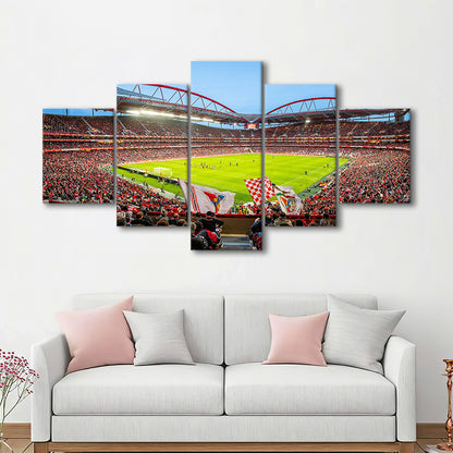 Da Luz Estadio, Stadium Canvas, Sport Art, Gift for him, 5 Panel, Large Canvas, Canvas Print Wall Art