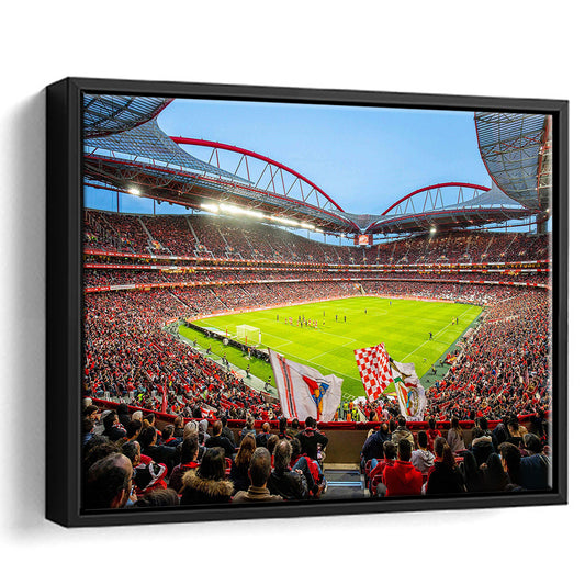 Da Luz Estadio, Stadium Canvas, Sport Art, Framed Canvas Print Wall Art, Floating Frame