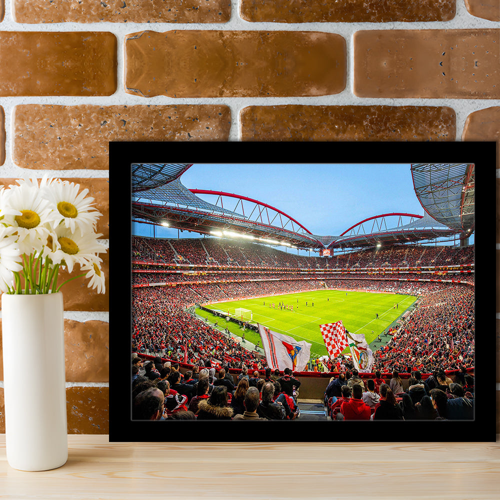 Da Luz Estadio, Stadium Canvas, Sport Art, Gift for him, Framed Art Print Wall Decor, Picture Framed