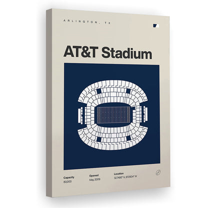Dallas Stadium Print, AT&T Stadium Print, Fan Gifts, Sport Art, Canvas Print Wall Art