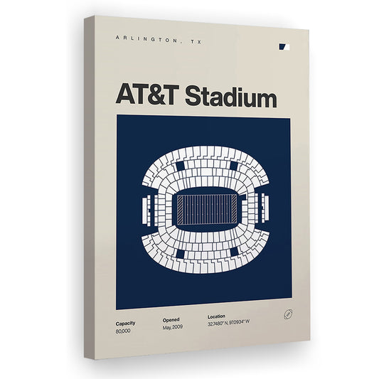 Dallas Stadium Print, AT&T Stadium Print, Fan Gifts, Sport Art, Canvas Print Wall Art