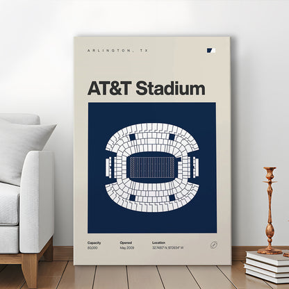 Dallas Stadium Print, AT&T Stadium Print, Fan Gifts, Sport Art, Canvas Print Wall Art