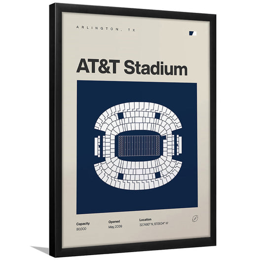 Dallas Stadium Print, AT&T Stadium Print, Gifts for him, Sport Art, Framed Art Print Wall Decor