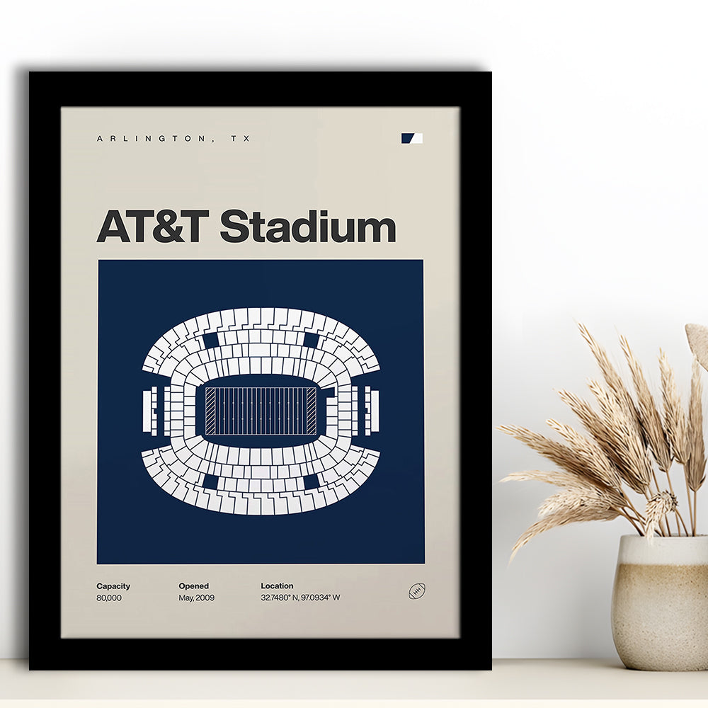 Dallas Stadium Print, AT&T Stadium Print, Gifts for him, Sport Art, Framed Art Print Wall Decor