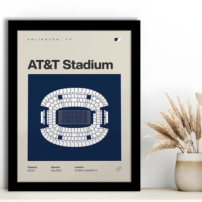 Dallas Stadium Print, AT&T Stadium Print, Gifts for him, Sport Art, Framed Art Print Wall Decor