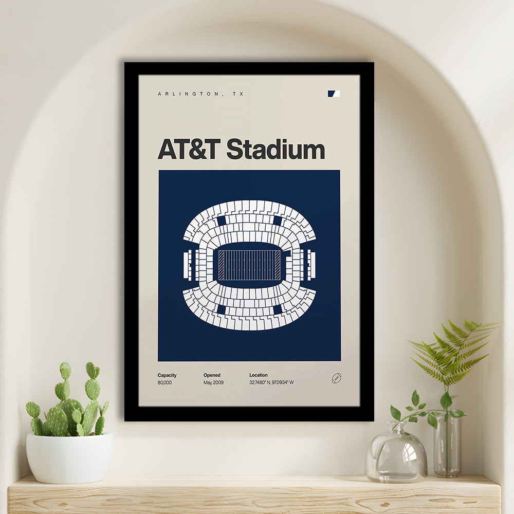 Dallas Stadium Print, AT&T Stadium Print, Gifts for him, Sport Art, Framed Art Print Wall Decor