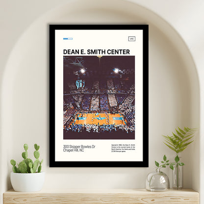 Dean E Smith Center Print, UNC Tar Heels Stadium Art, Gifts for him, Sport Art, Framed Art Print Wall Decor
