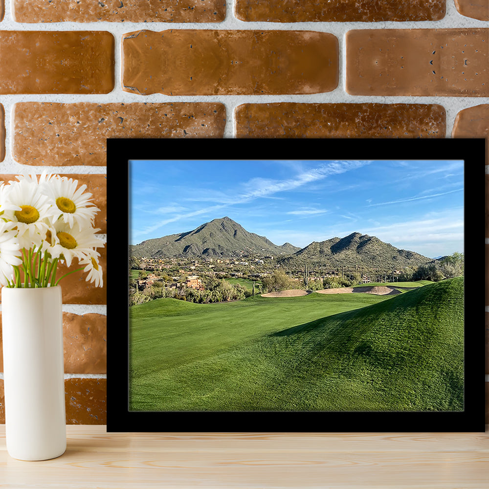 Desert Golf Course In Arizona, Framed Art Print Wall Decor, Picture Framed
