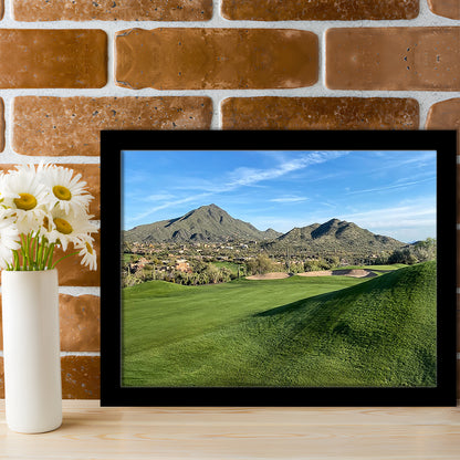 Desert Golf Course In Arizona, Framed Art Print Wall Decor, Picture Framed