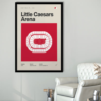 Detroit Red Wings Stadium Print, Little Caesars Arena Print, Gifts for him, Sport Art, Framed Art Print Wall Decor