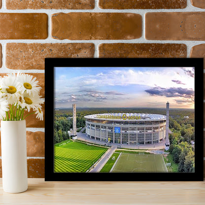 Deutsche Bank Park, Stadium Canvas, Sport Art, Gift for him, Framed Art Print Wall Decor, Picture Framed