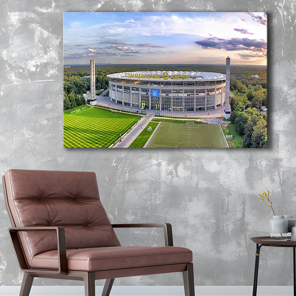Deutsche Bank Park, Stadium Canvas, Sport Art, Gift for him, Man Cave Decor, Art Print, Canvas Print Wall Art