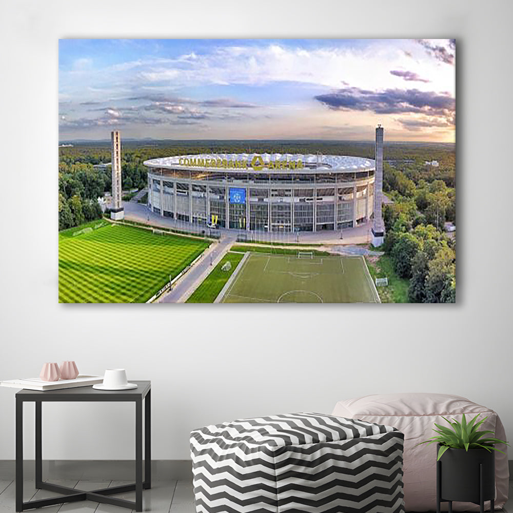 Deutsche Bank Park, Stadium Canvas, Sport Art, Gift for him, Man Cave Decor, Art Print, Canvas Print Wall Art