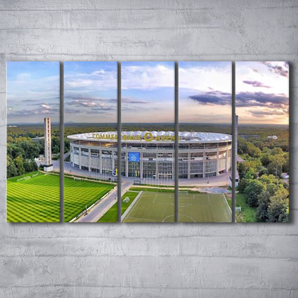 Deutsche Bank Park, Stadium Canvas, Sport Art, 5 Panel B, Extra Large Canvas, Canvas Print Wall Art