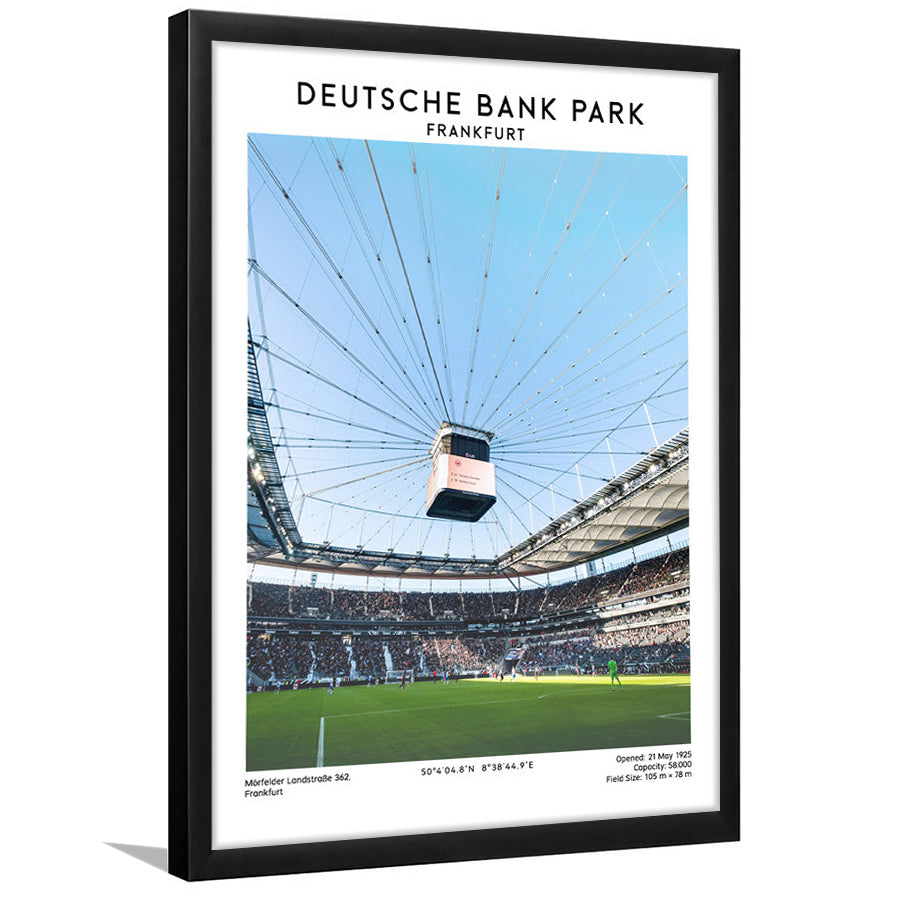 Deutsche Bank Park, Frankfurt Football Stadium Wall Art Print, Bundesliga Decor, Framed Art Prints Wall Decor