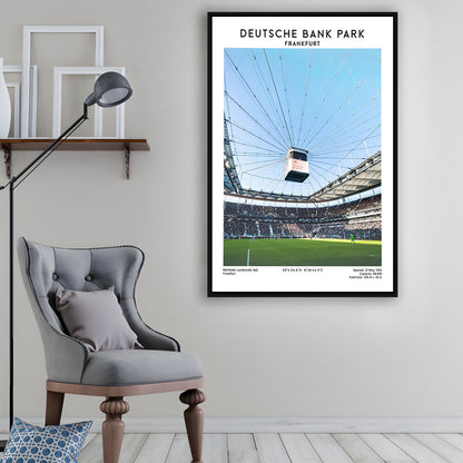 Deutsche Bank Park, Frankfurt Football Stadium Wall Art Print, Bundesliga Decor, Framed Canvas Prints Wall Art