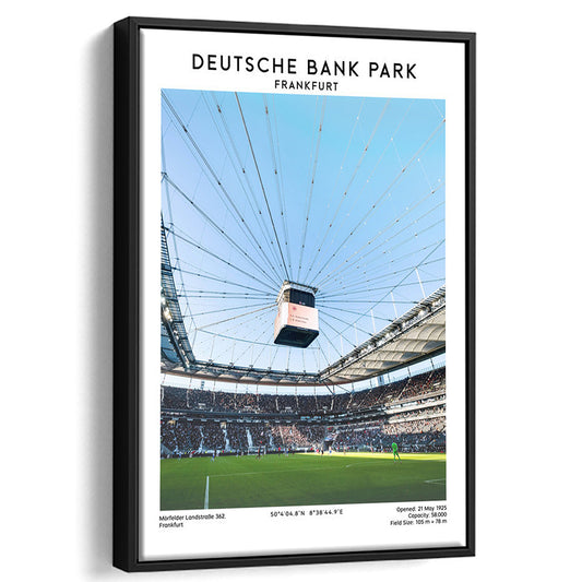 Deutsche Bank Park, Frankfurt Football Stadium Wall Art Print, Bundesliga Decor, Framed Canvas Prints Wall Art