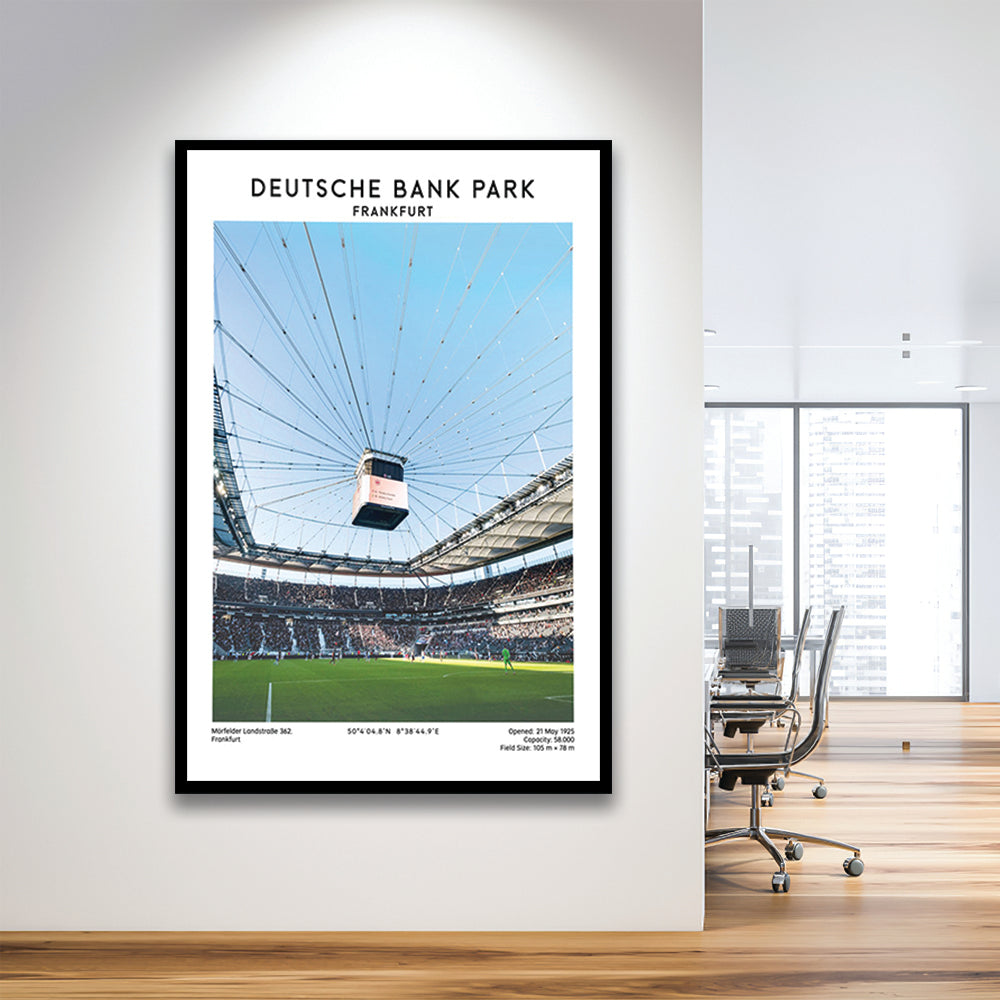 Deutsche Bank Park, Frankfurt Football Stadium Wall Art Print, Bundesliga Decor, Framed Art Prints Wall Decor