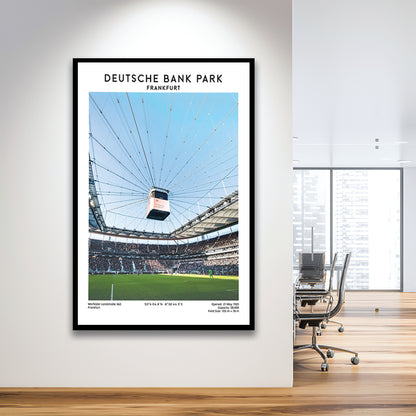 Deutsche Bank Park, Frankfurt Football Stadium Wall Art Print, Bundesliga Decor, Framed Art Prints Wall Decor