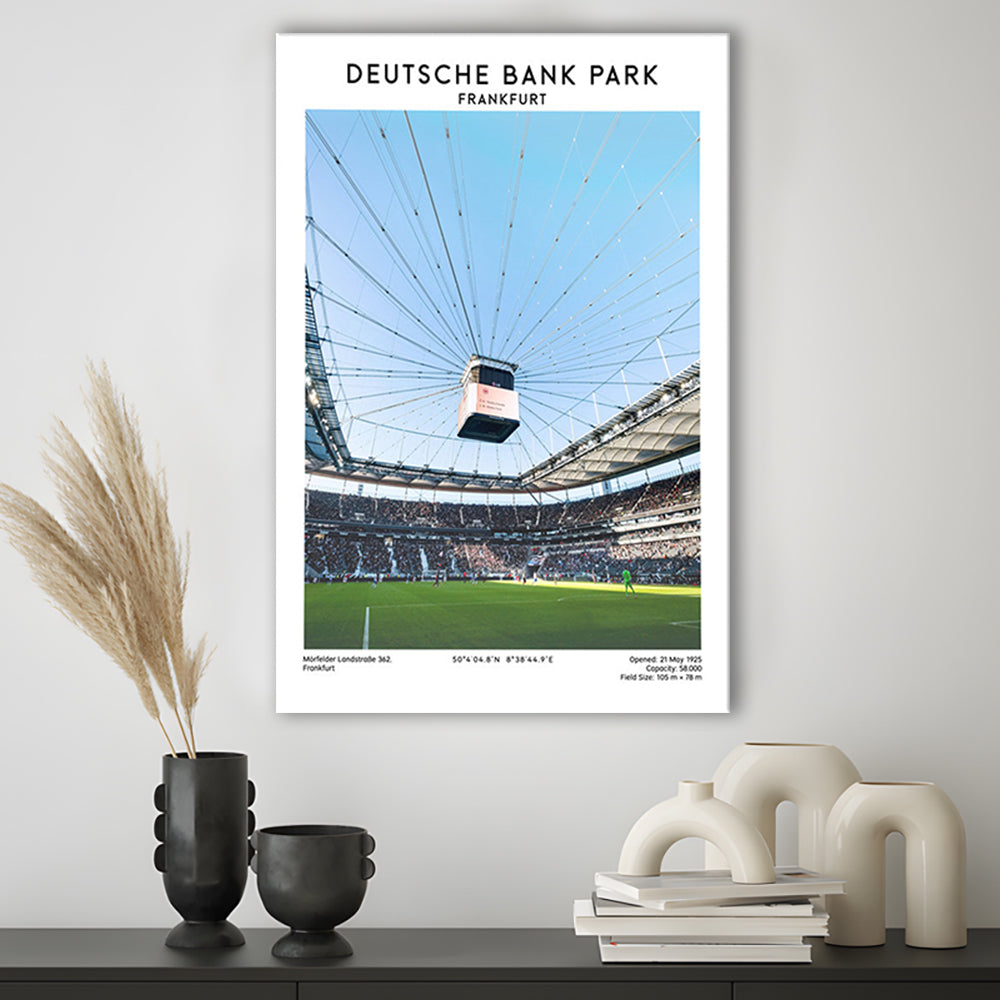 Deutsche Bank Park, Frankfurt Football Stadium Wall Art Print, Bundesliga Decor, Canvas Prints Wall Art, Man Cave Decor