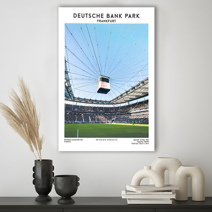 Deutsche Bank Park, Frankfurt Football Stadium Wall Art Print, Bundesliga Decor, Canvas Prints Wall Art, Man Cave Decor