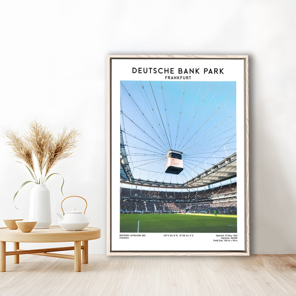Deutsche Bank Park, Frankfurt Football Stadium Wall Art Print, Bundesliga Decor, Framed Canvas Prints Wall Art