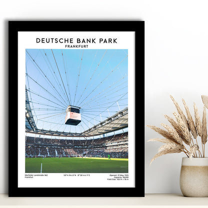 Deutsche Bank Park, Frankfurt Football Stadium Wall Art Print, Bundesliga Decor, Framed Art Prints Wall Decor