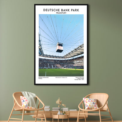 Deutsche Bank Park, Frankfurt Football Stadium Wall Art Print, Bundesliga Decor, Framed Canvas Prints Wall Art