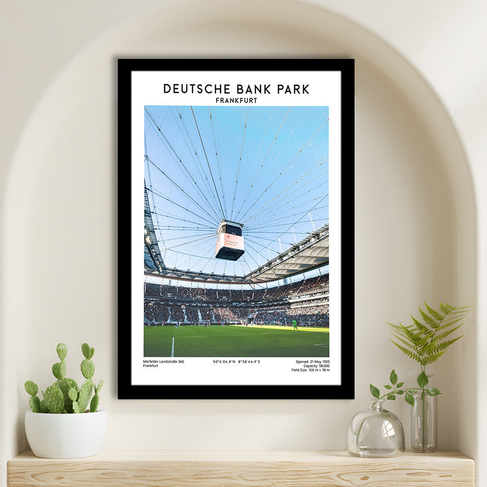 Deutsche Bank Park, Frankfurt Football Stadium Wall Art Print, Bundesliga Decor, Framed Art Prints Wall Decor