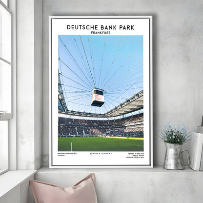 Deutsche Bank Park, Frankfurt Football Stadium Wall Art Print, Bundesliga Decor, Framed Canvas Prints Wall Art