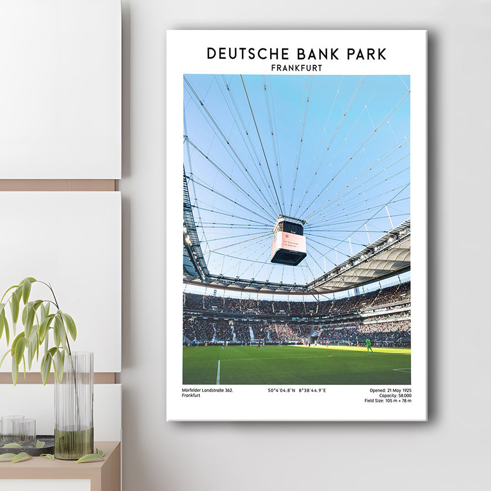 Deutsche Bank Park, Frankfurt Football Stadium Wall Art Print, Bundesliga Decor, Canvas Prints Wall Art, Man Cave Decor