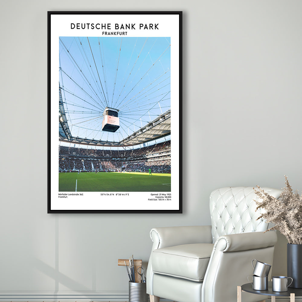 Deutsche Bank Park, Frankfurt Football Stadium Wall Art Print, Bundesliga Decor, Framed Canvas Prints Wall Art