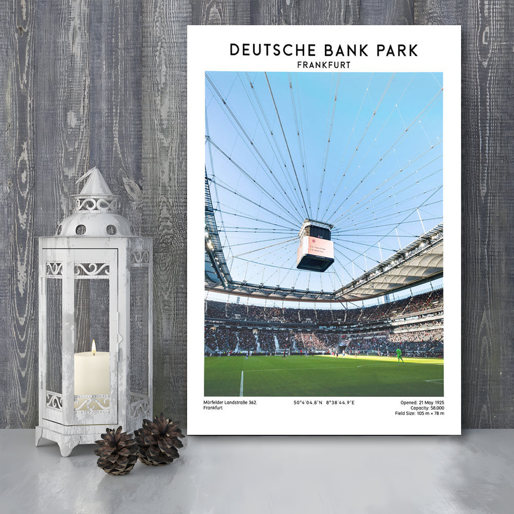 Deutsche Bank Park, Frankfurt Football Stadium Wall Art Print, Bundesliga Decor, Canvas Prints Wall Art, Man Cave Decor