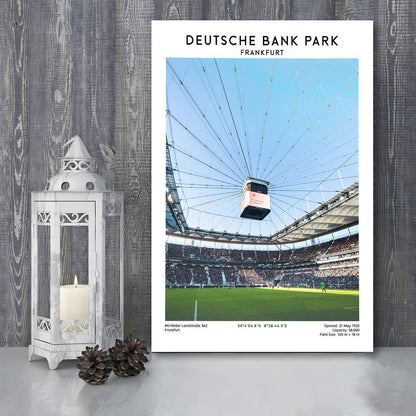 Deutsche Bank Park, Frankfurt Football Stadium Wall Art Print, Bundesliga Decor, Canvas Prints Wall Art, Man Cave Decor