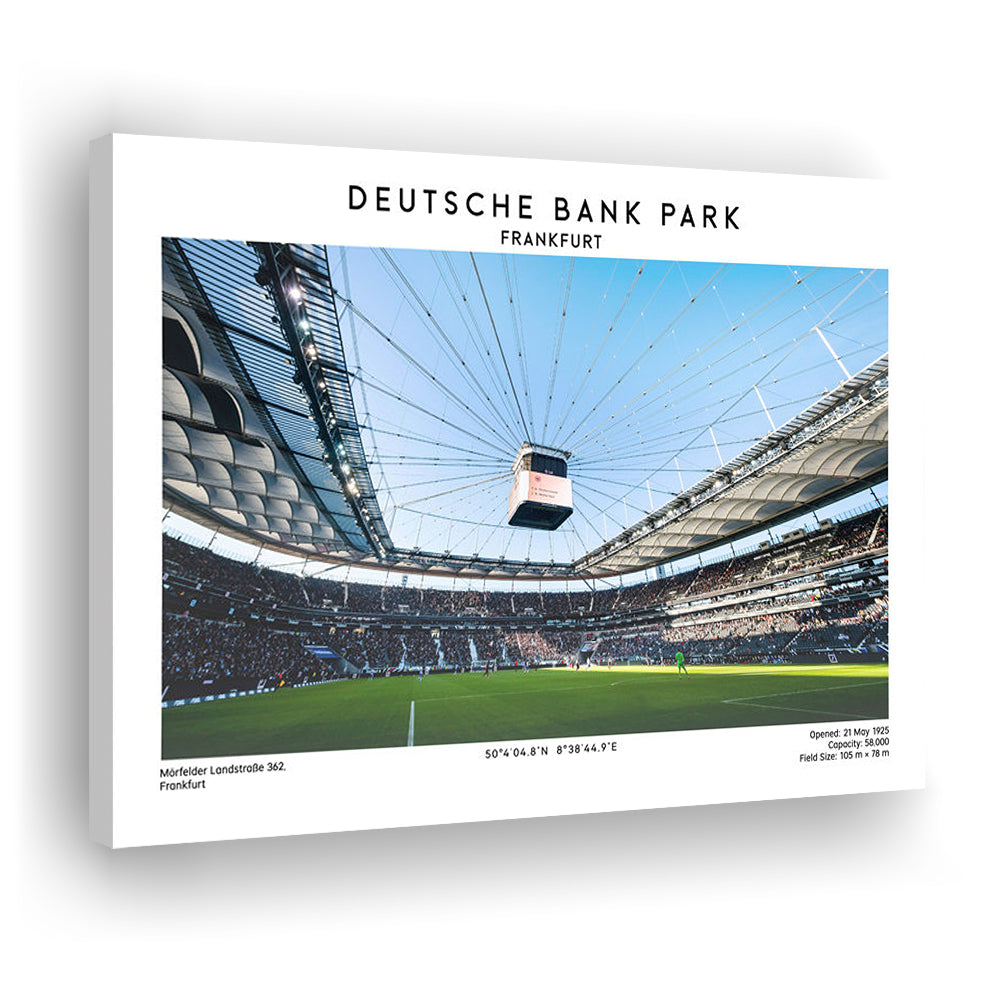 Deutsche Bank Park Print, Frankfurt Football Stadium Wall Art , Bundesliga Fans, Canvas Print Wall Art, Man Cave Gift
