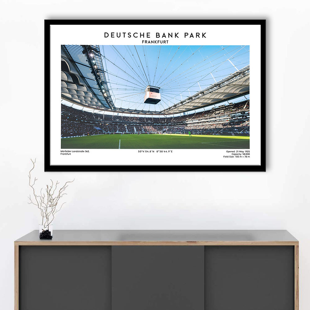 Deutsche Bank Park Print, Frankfurt Football Stadium Wall Art , Bundesliga Fans, Framed Art Print Wall Decor