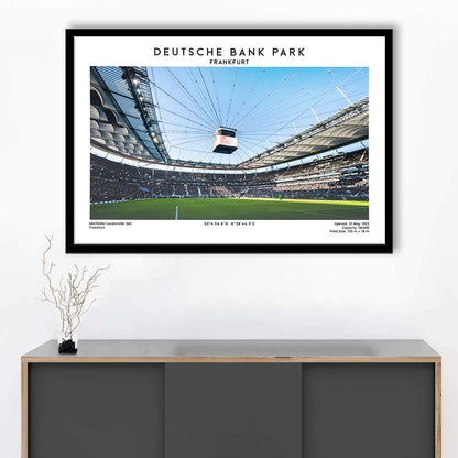 Deutsche Bank Park Print, Frankfurt Football Stadium Wall Art , Bundesliga Fans, Framed Art Print Wall Decor