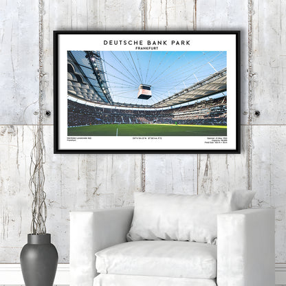 Deutsche Bank Park Print, Frankfurt Football Stadium Wall Art , Bundesliga Fans, Framed Canvas Print Wall Art