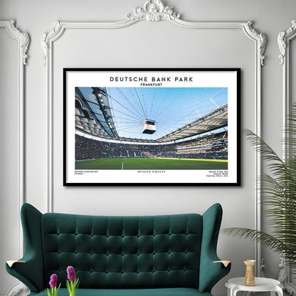 Deutsche Bank Park Print, Frankfurt Football Stadium Wall Art , Bundesliga Fans, Framed Art Print Wall Decor