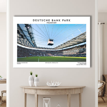 Deutsche Bank Park Print, Frankfurt Football Stadium Wall Art , Bundesliga Fans, Canvas Print Wall Art, Man Cave Gift