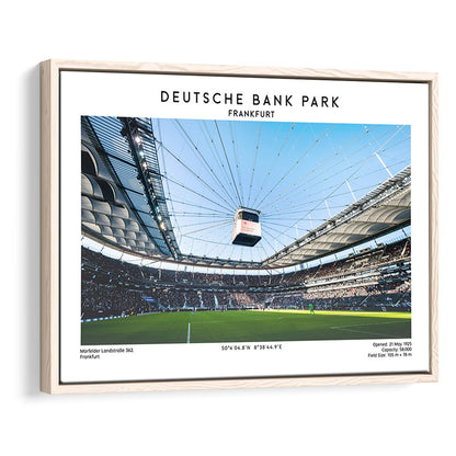 Deutsche Bank Park Print, Frankfurt Football Stadium Wall Art , Bundesliga Fans, Framed Canvas Print Wall Art