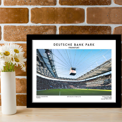 Deutsche Bank Park Print, Frankfurt Football Stadium Wall Art , Bundesliga Fans, Framed Art Print Wall Decor