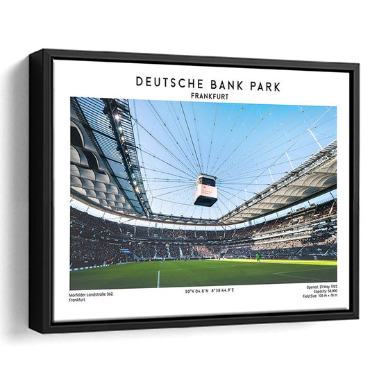 Deutsche Bank Park Print, Frankfurt Football Stadium Wall Art , Bundesliga Fans, Framed Canvas Print Wall Art
