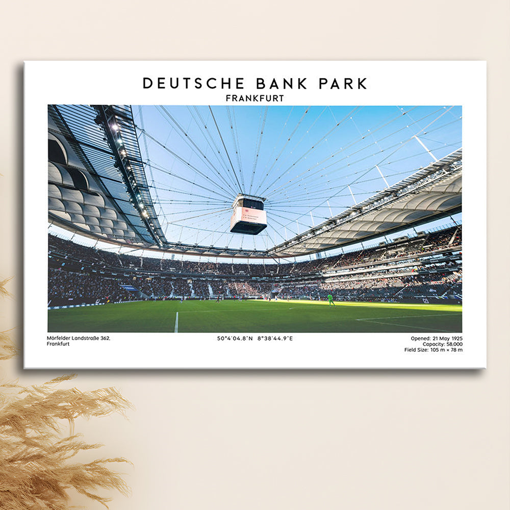 Deutsche Bank Park Print, Frankfurt Football Stadium Wall Art , Bundesliga Fans, Canvas Print Wall Art, Man Cave Gift