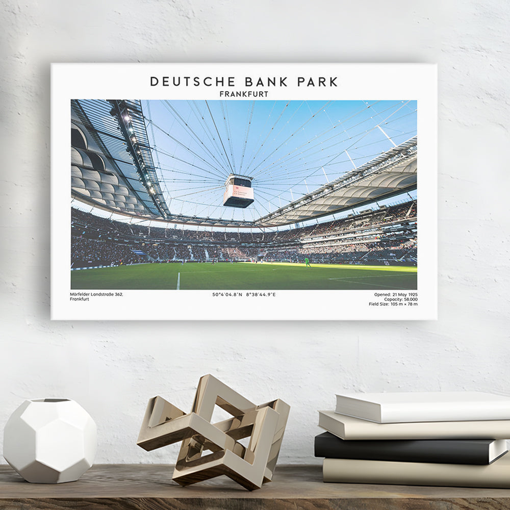Deutsche Bank Park Print, Frankfurt Football Stadium Wall Art , Bundesliga Fans, Canvas Print Wall Art, Man Cave Gift