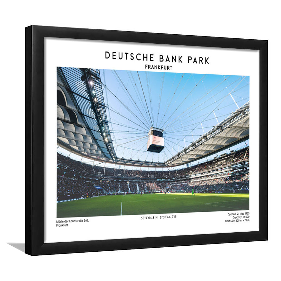 Deutsche Bank Park Print, Frankfurt Football Stadium Wall Art , Bundesliga Fans, Framed Art Print Wall Decor