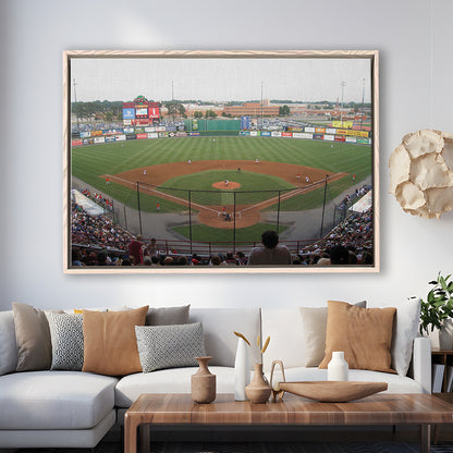 Diamond Stadium, Stadium Canvas, Sport Art, Framed Canvas Print Wall Art, Floating Frame