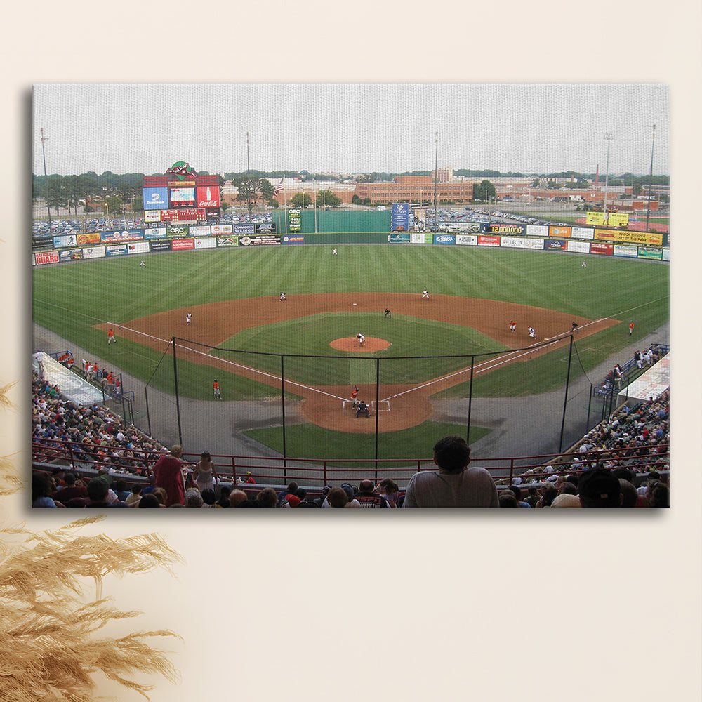 Diamond Stadium, Stadium Canvas, Sport Art, Gift for him, Man Cave Decor, Art Print, Canvas Print Wall Art