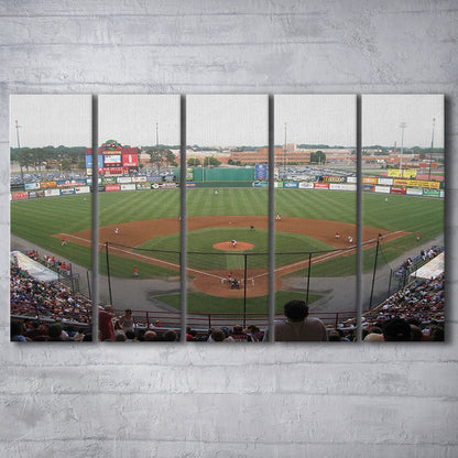 Diamond Stadium, Stadium Canvas, Sport Art, 5 Panel B, Extra Large Canvas, Canvas Print Wall Art
